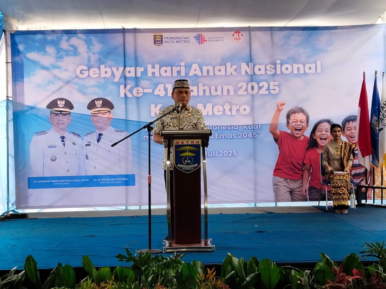 Walikota Metro Berharap Gebyar HAN Ke-41 Jadi Ajang Peningkatan Potensi Diri