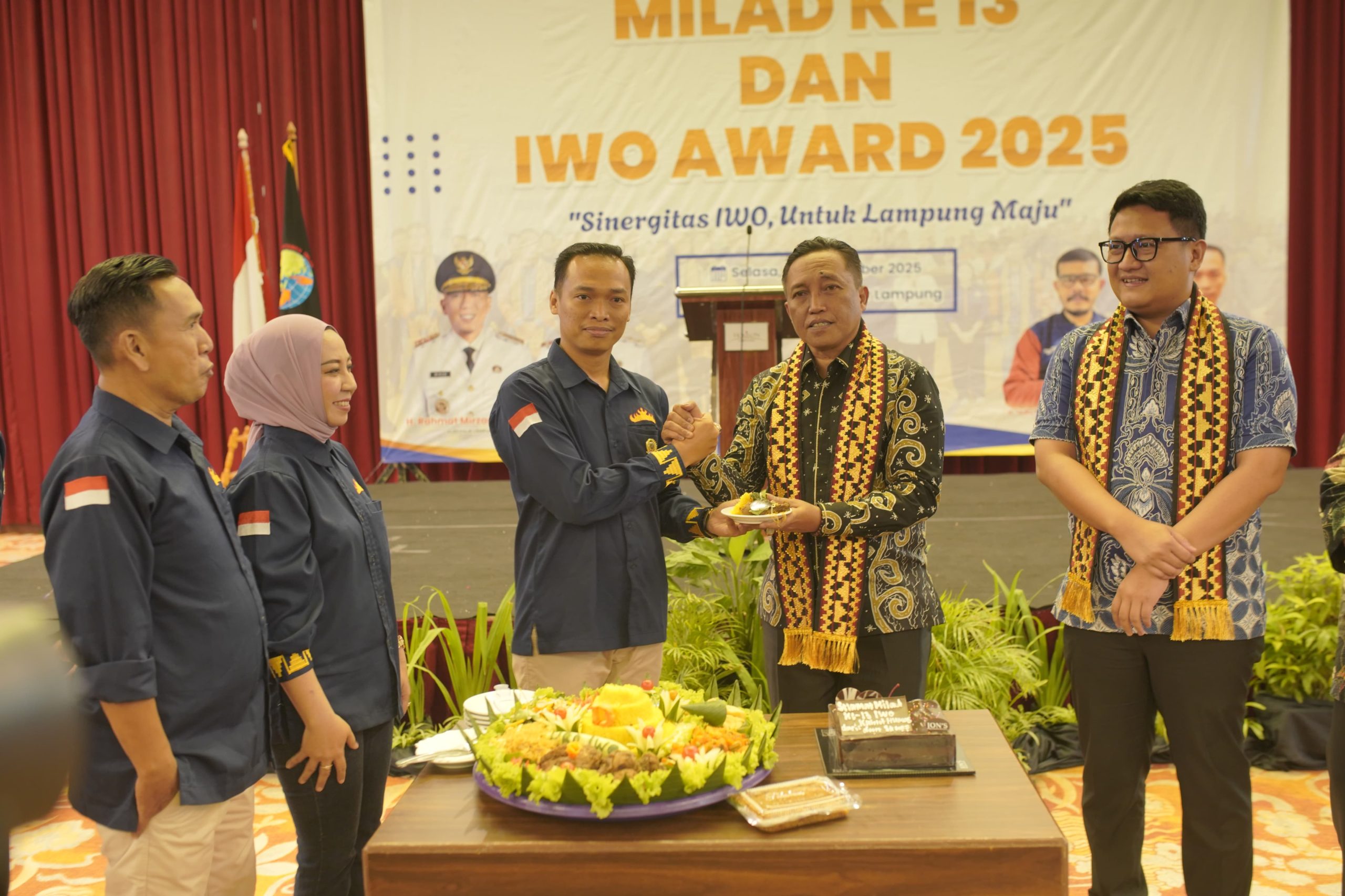 IWO Lampung Gelar Milad ke-13, Beri Penghargaan Tokoh Berkontribusi untuk Lampung