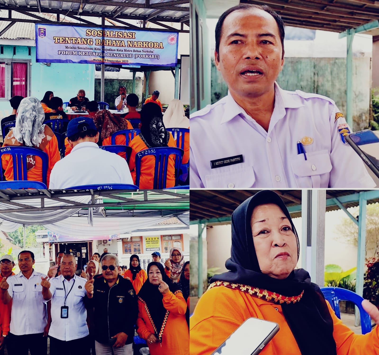 Kota Metro Bebas Narkoba, Forkabu Gelar Sosialisasi Bahaya Narkoba