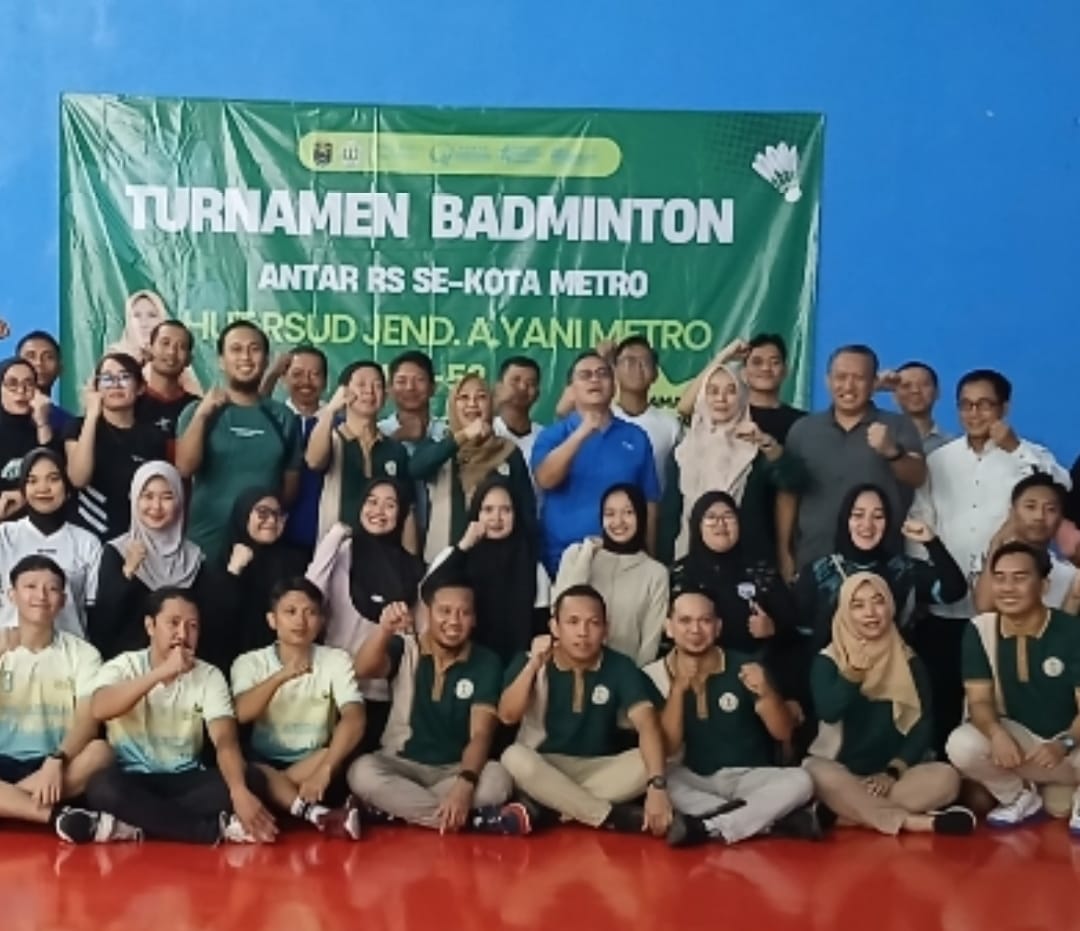 RSUD Jendral Ahmad Yani Metro Gelar Turnamen Badminton Perdana, Ini yang Diharapkan