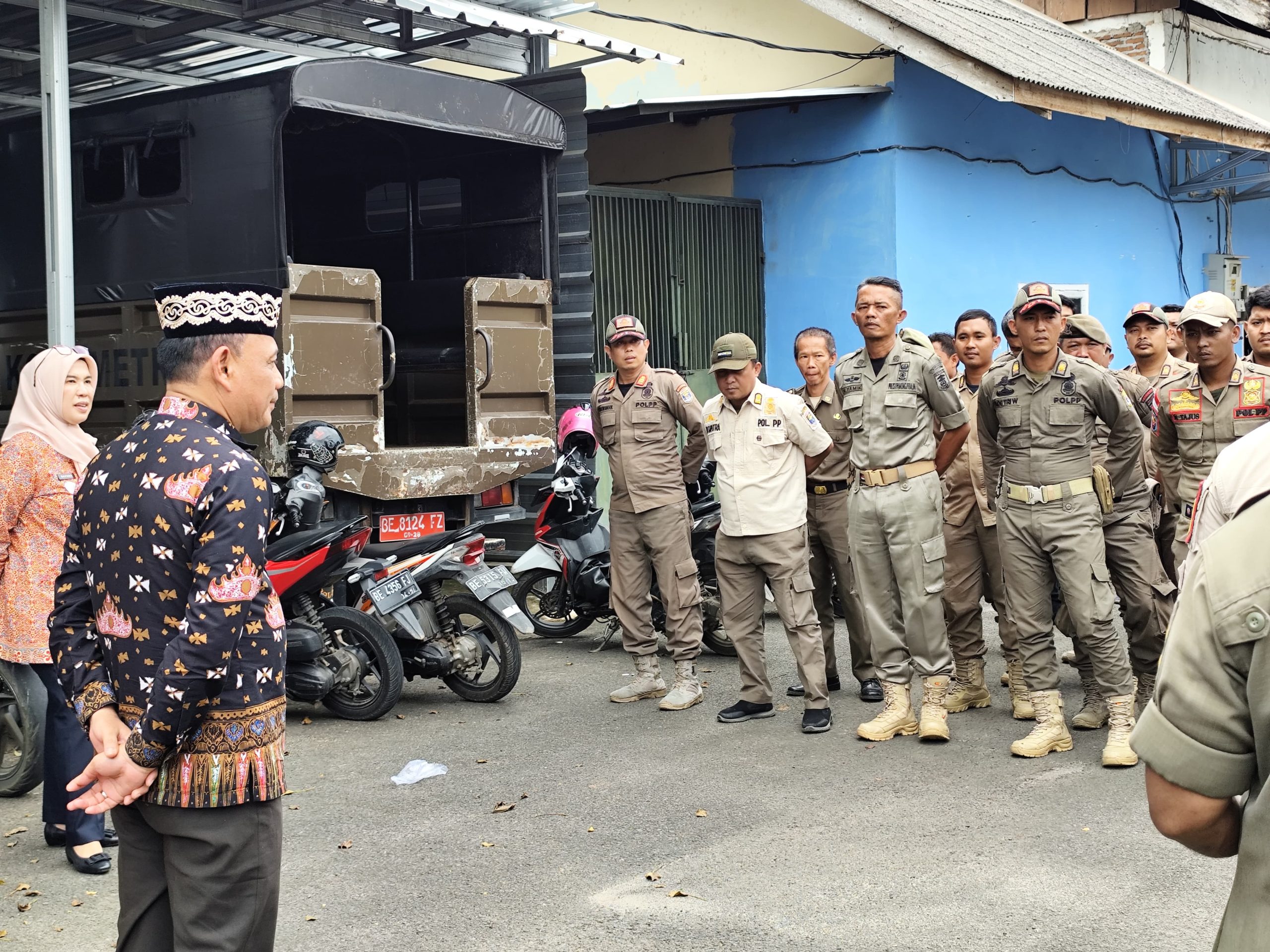 Silaturahmi Walikota Metro ke Satpol PP, Bahas Kinerja dan Kendala